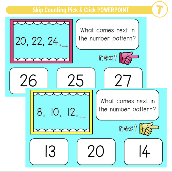 Skip Counting Pick & Click POWERPOINT - Image 3